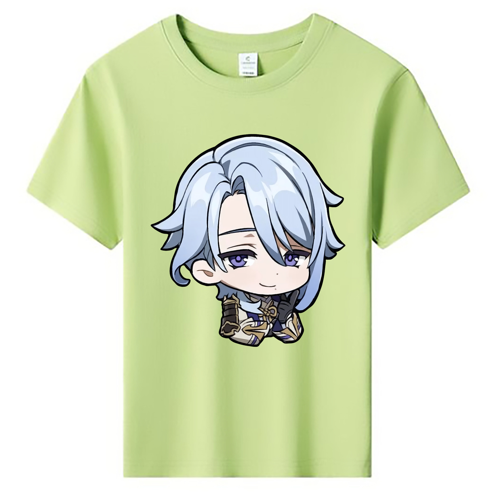 げんし神 神里綾人 かみさとあやと genshin Kamisato Ayato 綿100％キッズTシャツ（フロントプリント）
